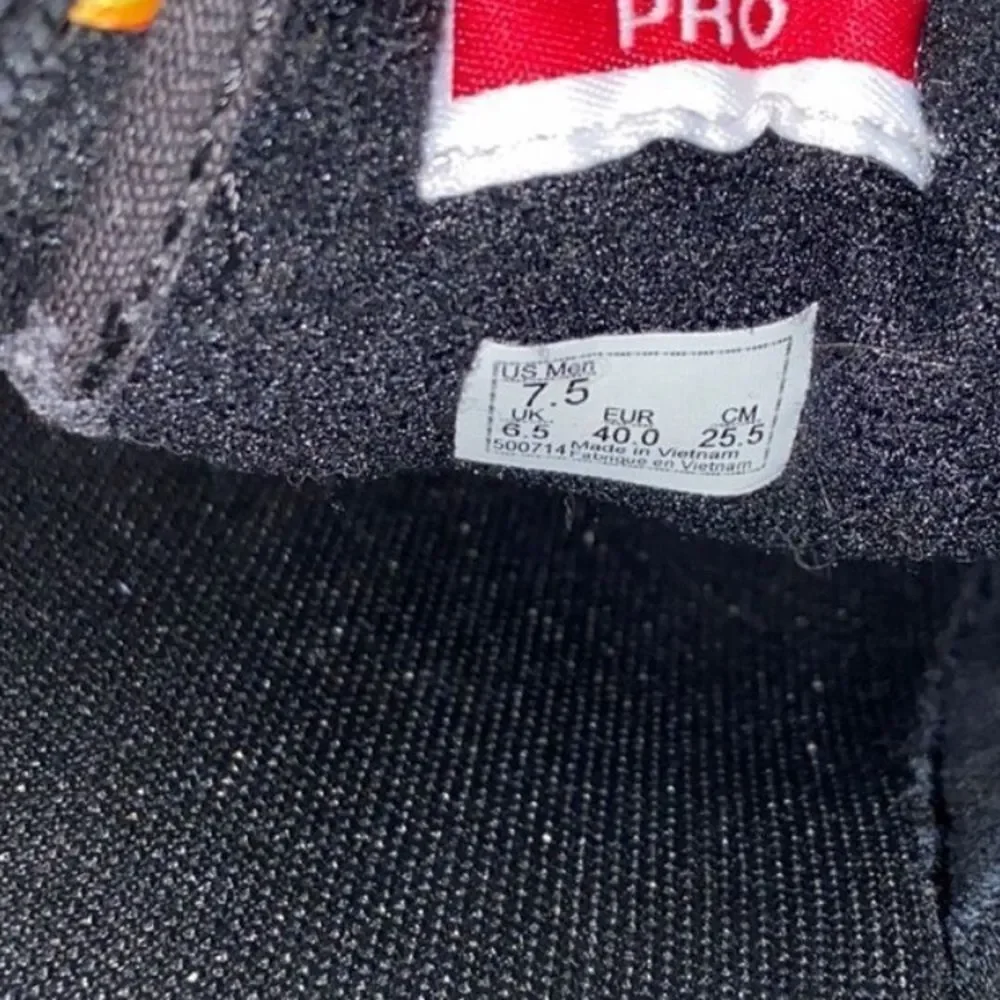 Vans Black Skate Shoe with Red PRO Tag